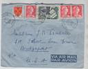 France Air Mail Cover Sent To USA Bourneville 3-9-1956 - 1927-1959 Storia Postale