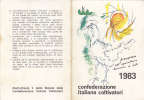 T6- Tessera Confederazione Italiana Coltivatori  1983 - Andere & Zonder Classificatie