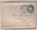 USA Postal Stationery Cover Albany 6-8-1890 The Cover Is Bended - ...-1900