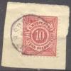 1875 Freimarken Ziffern 10 Pf Mi 46 / Sc 60a / Y&T 46 Gestempelt/oblitere/used - Usati