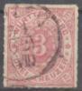 1869 Freimarken Ziffern Im Oval Durchstochen 3 Kr Mi 38 / Sc 49 / Y&T 38 Gestempelt/oblitere/used - Usati