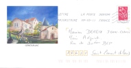 LETTRE PAP Marianne Lamouche Enveloppe GENOUILLAC 16 Charente - PAP: Ristampa/Lamouche