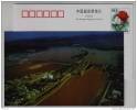 Gezhouba Dam,hinge Of Irrigation Works,China 2001 Water Conservancy Landscape Advertising Pre-stamped Card - Agua