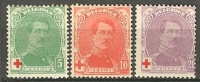 Belgique 129 à 131 * - 1914-1915 Rode Kruis