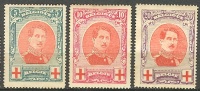 Belgique 132 à 134 * - 1914-1915 Red Cross