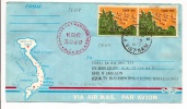 VIETNAM SUD FM N°1 (2 EX) TÀD QUAN-BUU 1973 + CACHET KBC 3020=QUANG TRI - Oorlog In Indochina En Vietnam