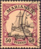 Germany Mariana Islands #24 XF Used 50pf Kaiser´s Yacht From 1901 - Mariana Islands