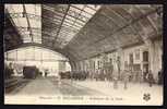 CPA  ANCIENNE- FRANCE- BÉDARIEUX (34)- INTERIEUR DE LA GARE EN TRES GROS PLAN- BELLE ANIMATION- TRAIN- - Bedarieux