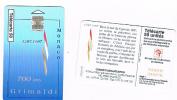 MONACO - OFFICE TELEPHONE (CHIP) - 1996 1297.1997 700 ANS GRIMALDI     - USED  -  RIF. 3898 - Monaco