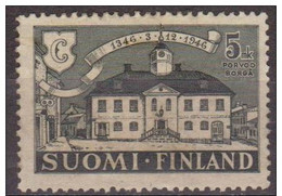 Finlandia 1946 Scott 254 Sello º Antiguo Ayuntamiento Porvoo Michel 331 Yvert 317 Postimerkki Suomi Stamp Finland - Oblitérés