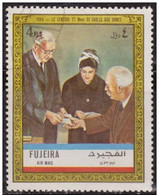 Fujeira 1972 Michel 954A Sello º General Charles De Gaulle Y Señora Votando Yvert PA67-J Air Mail Fuyaira Fujairah Stamp - Fujeira