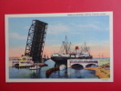 --   - Texas >  Corpus Christ --Bascule Bridge   Linen -------      -------- Ref 348 - Corpus Christi