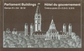 LOT 40 : CANADA Carnet C912A - EDIFICE CENTRAL DU PARLEMENT (papier Blanc De 1986) Cote 45 € - Carnets Complets