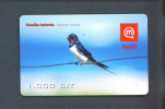SLOVENIA  -  Mobitel Remote Phonecard/Bird As Scan - Slovenië