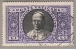 Vaticano - 1933 - Giardini E Medaglioni - 1 Lira  - Usato - Gebraucht