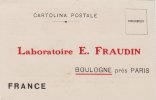 BOLOGNA PER PARIGI  -  " Laboratoire E. Fraudin " Buono Sconto  - Card  /  Cartolina Pubblicitaria - Publicité