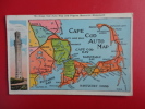 - Massachusetts > Cape Cod   Cape Cod Auto Map  & Monument   1931 Cancel - ----- Ref 353 - Cape Cod