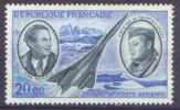 France N° PA  44 ** Poste Aérienne - Jean Mermoz & Antoine De Saint Exupéry - Aviateurs - 1960-.... Postfris