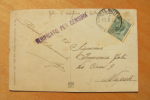 CARTOLINA POSTALE    Con Affrancatura -   I GUERRA   VIAGGIATA  18.01.1918  (6927) - Portofreiheit