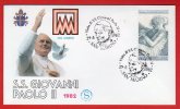 Saint Marin  - Enveloppe Voyage Du Pape Jean-Paul II - 1982 - San Marino - Brieven En Documenten