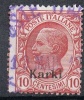 Ital. Ägäis, 1912, Karki, 10 Cent., MiNr. 5IV, Gestempelt (a010612) - Aegean (Carchi)