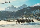 CPA-1960-SUISSE-ST MORITZ-COURSES DE CHEVAUX SUR NEIGE-TBE - Paardensport