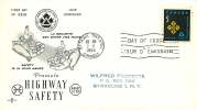 1966  Highway Safety  Rose Craft Cachet Sc447 - 1961-1970