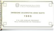 ANNO SANTO ED ANNI GIUBILARI - ANNO 1983 - FOLDER  SPECIALE OFFERTA DI FOLDERS EMESSI DALLE POSTE ITALIANE - Geschenkheftchen