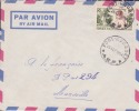 FORT ROUSSET / CONGO 1956 / AFRIQUE / COLONIES FRANCAISES / LETTRE AVION - Covers & Documents