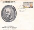 FDC  Dominca 1982: 100th Ann.of Birth Of Franklin Delano Roosevelt - Dominique (1978-...)