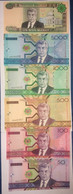 Banknotes Turkmenistan 50,100,500,1000,5000 And 10,000 Manat  (2005) - Turkménistan