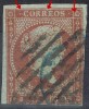 Sellos 4 Cuartos Isabel II 1855, VARIEDAD Impresion, Num 40 º - Used Stamps