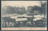 Lausanne, Place De La Riponne Et Le Marché, Animée, - Markets