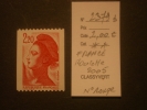 FRANCE  *  * Roulette De  2005   "   Type  Liberté  D' Après DELACROIX   "   N° 2379 B  N° Rouge   1  Val . - Coil Stamps