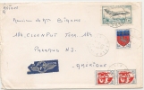 FRANCE - 1971 AIR MAIL COVER From  COTE D´OR  To PARAMUS- USA - Yvert # A42 +1468 X 2 + 1510 - 1927-1959 Storia Postale