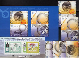 Skellett EUROPA Mongolei Block 358,Slowenien 543/6,ZD+Bl.23 ** 16€ Jurte Bloc Bloque Hoja Ss Sheet Ms 50 Years CEPT - 2006