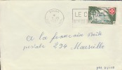 BOUAR - OUBANGUI - CHARI - 1957 - COLONIES FRANCAISES - FLAMME - LETTRE - MARCOPHILIE - Andere & Zonder Classificatie