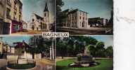 CPSM 92 - BAGNEUX Multivues église, Groupe Scolaire, Puits, Parc - Peu Courante - Bagneux