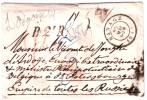 Lettre Non Affr. Càd MANAGE/1861 + B2ER. Pour La Russie. Rare - 1858-1862 Medaillen (9/12)