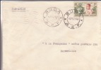 BODA - TRANSIT PAR BANGUI - OUBANGUI - A.E.F - 1957 - COLONIES FRANCAISES - LETTRE - MARCOPHILIE - Sonstige & Ohne Zuordnung