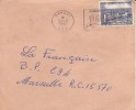 BANGUI - OUBANGUI - A.E.F - 1957 - COLONIES FRANCAISES - FLAMME - LETTRE - MARCOPHILIE - Andere & Zonder Classificatie