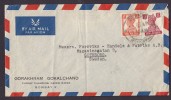 India Airmail Par Avion GORAKHRAM GOKALCHAND, Bombay 1949 Cover To Sweden King George VI - Poste Aérienne