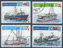 Cuba 1978 - Fishing Boats - Comp. Set Of 4 - Gebruikt