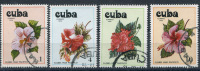 Cuba 1978 - Flowers - Comp. Set Of 4 - Gebruikt