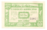 ESPAGNE/ GUERRE CIVILE - COMMUNE DE ALCAMIZ - 50 CENTIMES 1937 NEUF / PICK 922 - 100 Peseten