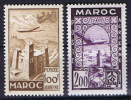 Maroc: Maury  1952  A87-88 Neuf*/MH - Luchtpost