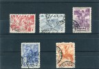 1937/39-Greece- "Mythological (re-issue)" Airpost Issue- Complete Set Used - Gebruikt