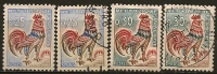 FRANCE - Yvert - 1331/31A** + 1331/31A - Cote 1.60 € - 1962-1965 Cock Of Decaris