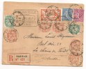 Lettre - SEINE - PARIS - RECOMMANDEE - MIXTE Càd S/N°109x5 + 111x2+145+202+205 - 1927 - Cartas & Documentos