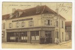 Carte Postale Ancienne Les Mureaux - Place De La Gare - Hôtel De La Terrasse, Restaurant, Bureau De Tabac - Les Mureaux